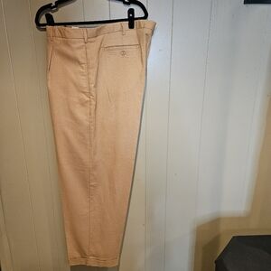 Trust Tailored Slacks, Mens, Size 44x30, Tan/Beige, Cuffed
